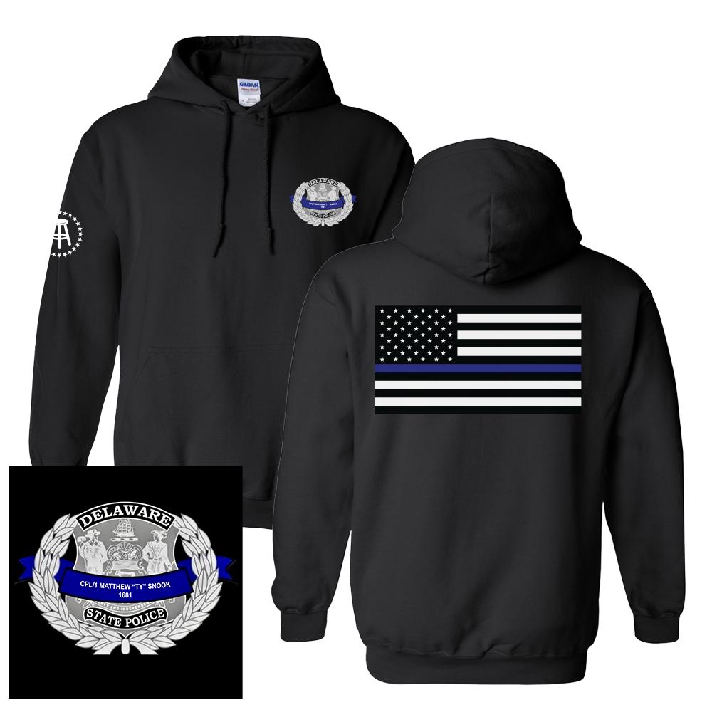 Delaware State Trooper Hoodie-Hoodies & Sweatshirts-Barstool Sports-Barstool Sports
