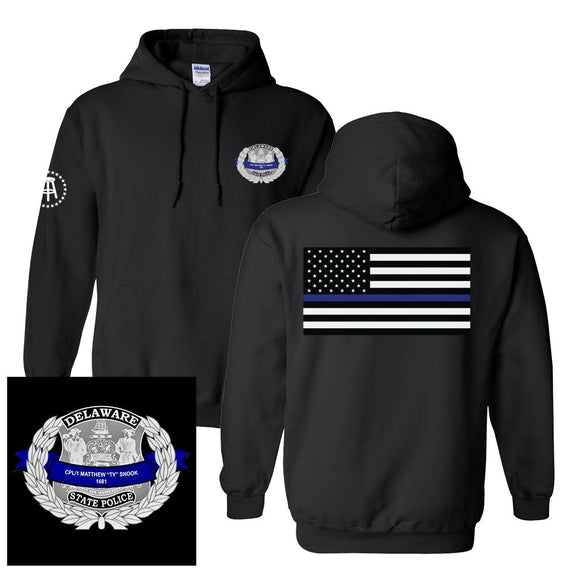 Delaware State Trooper Hoodie-Hoodies & Sweatshirts-Barstool Sports-Barstool Sports