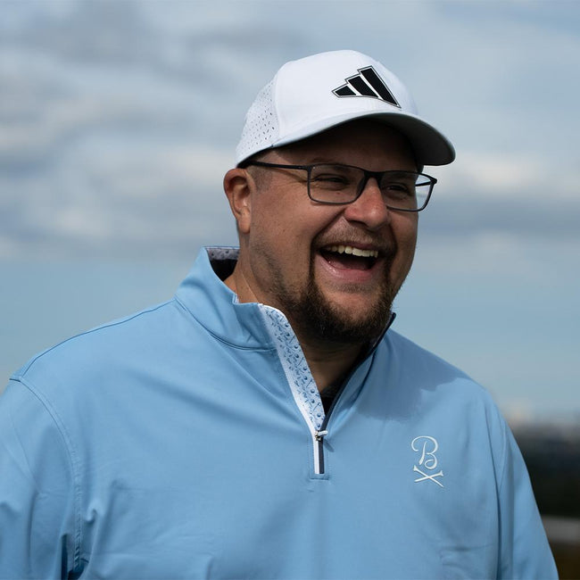 Barstool Golf Pin Flag Performance Quarter Zip-Pullovers-Fore Play-Barstool Sports