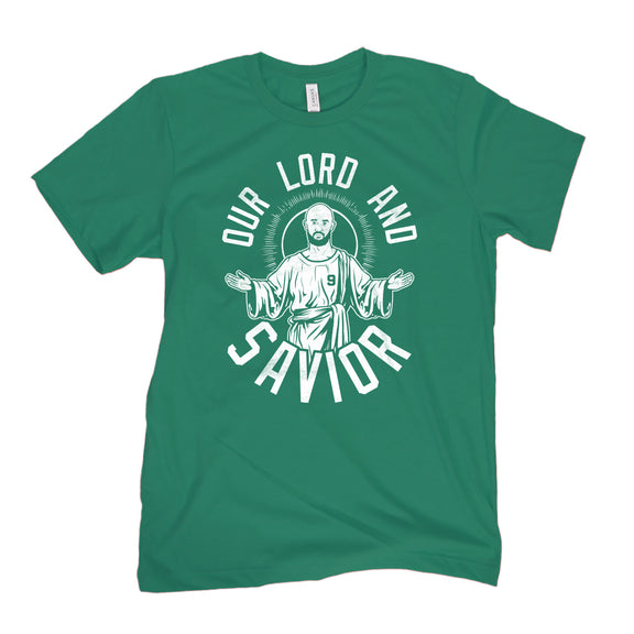 Our Lord and Savior Tee-T-Shirts-Pardon My Take-Green-S-Barstool Sports