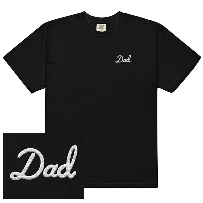 Dad Embroidered Tee-T-Shirts-Bussin With The Boys-Black-S-Barstool Sports