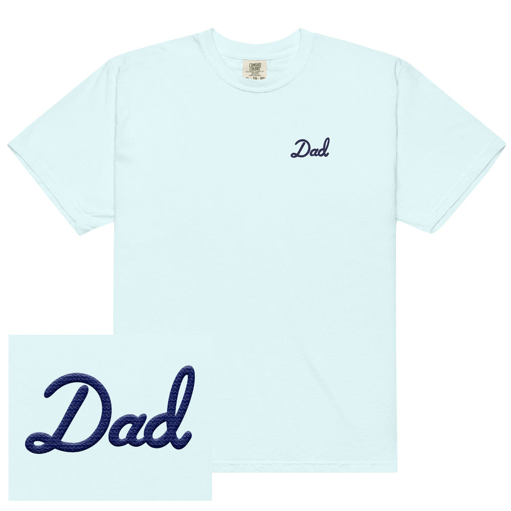 Dad Embroidered Tee-T-Shirts-Bussin With The Boys-Chambray-S-Barstool Sports