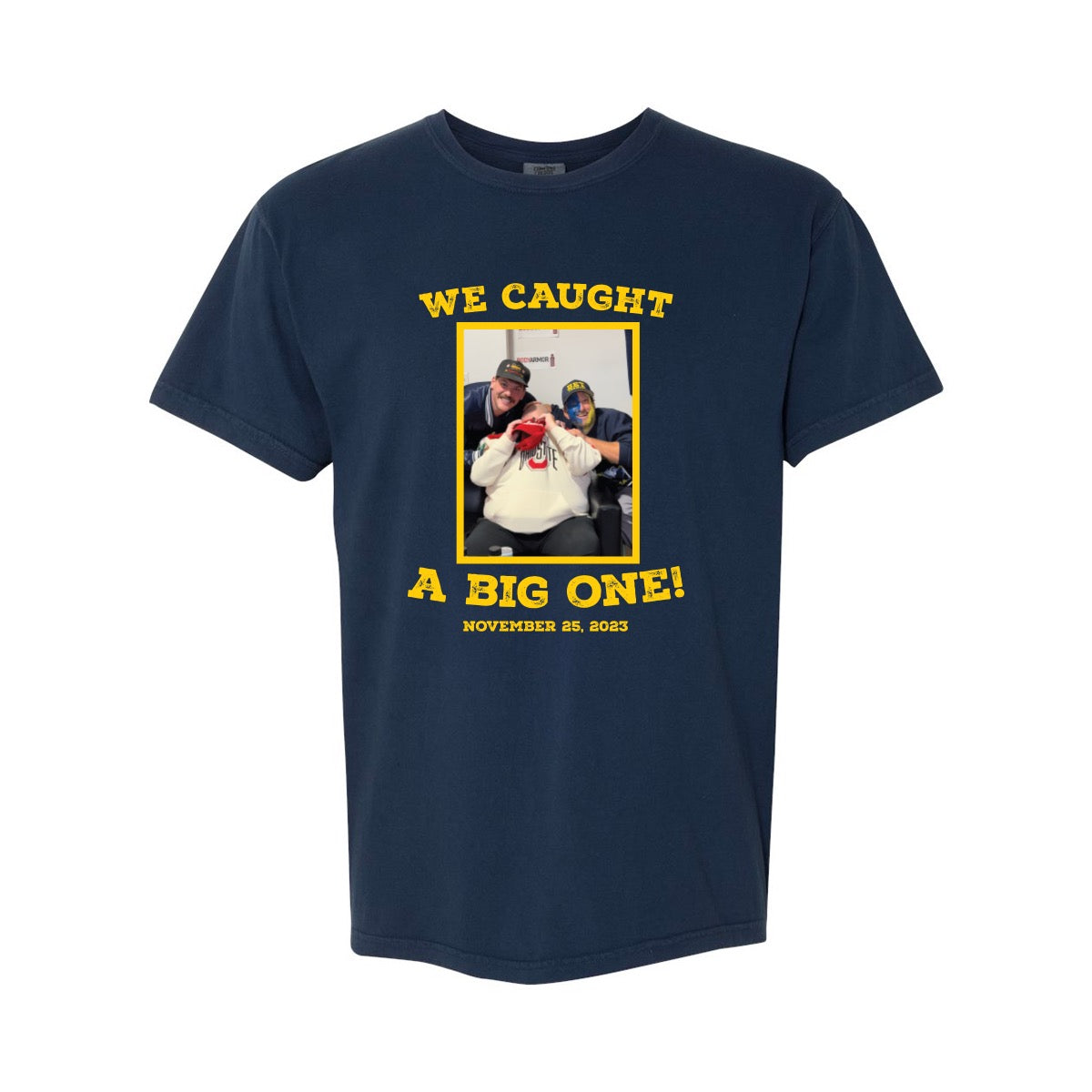 Caught A Big One Tee-T-Shirts-Barstool Sports-Navy-S-Barstool Sports