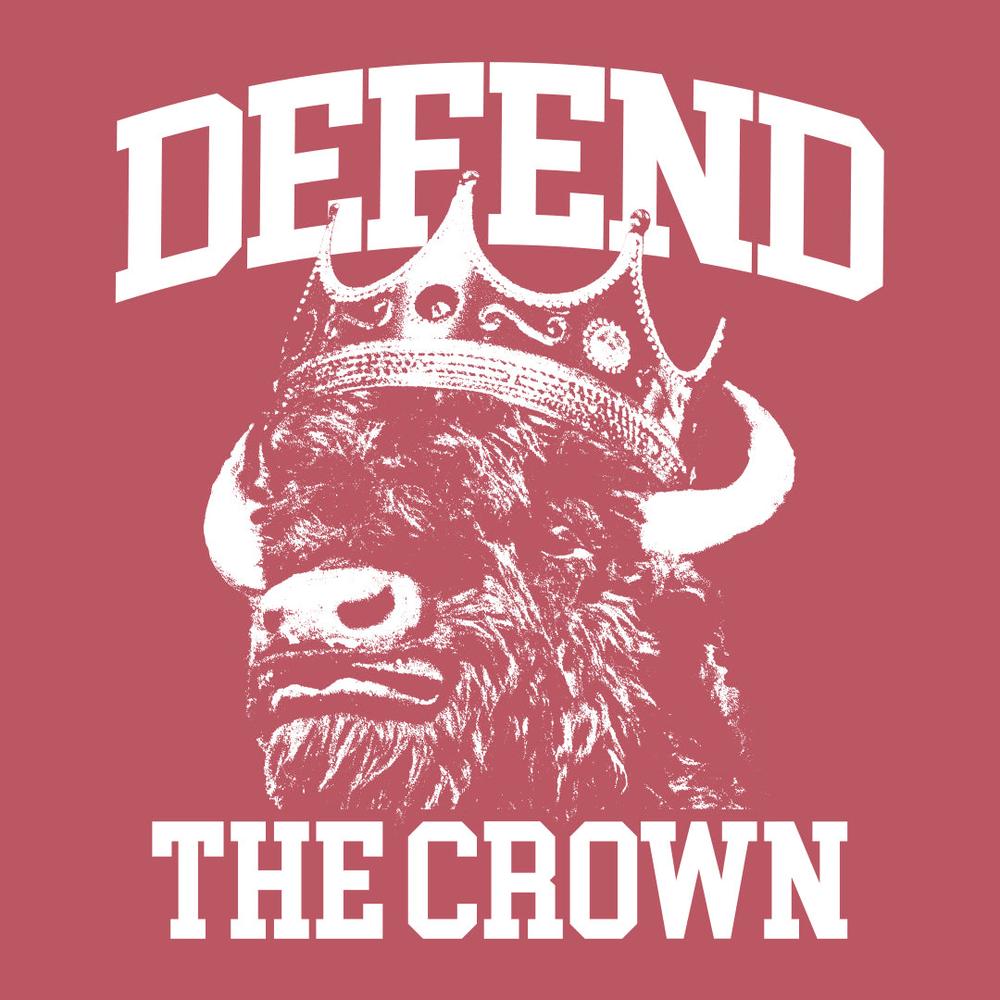 Defend the Crown Football Tee-T-Shirts-Barstool U-Barstool Sports