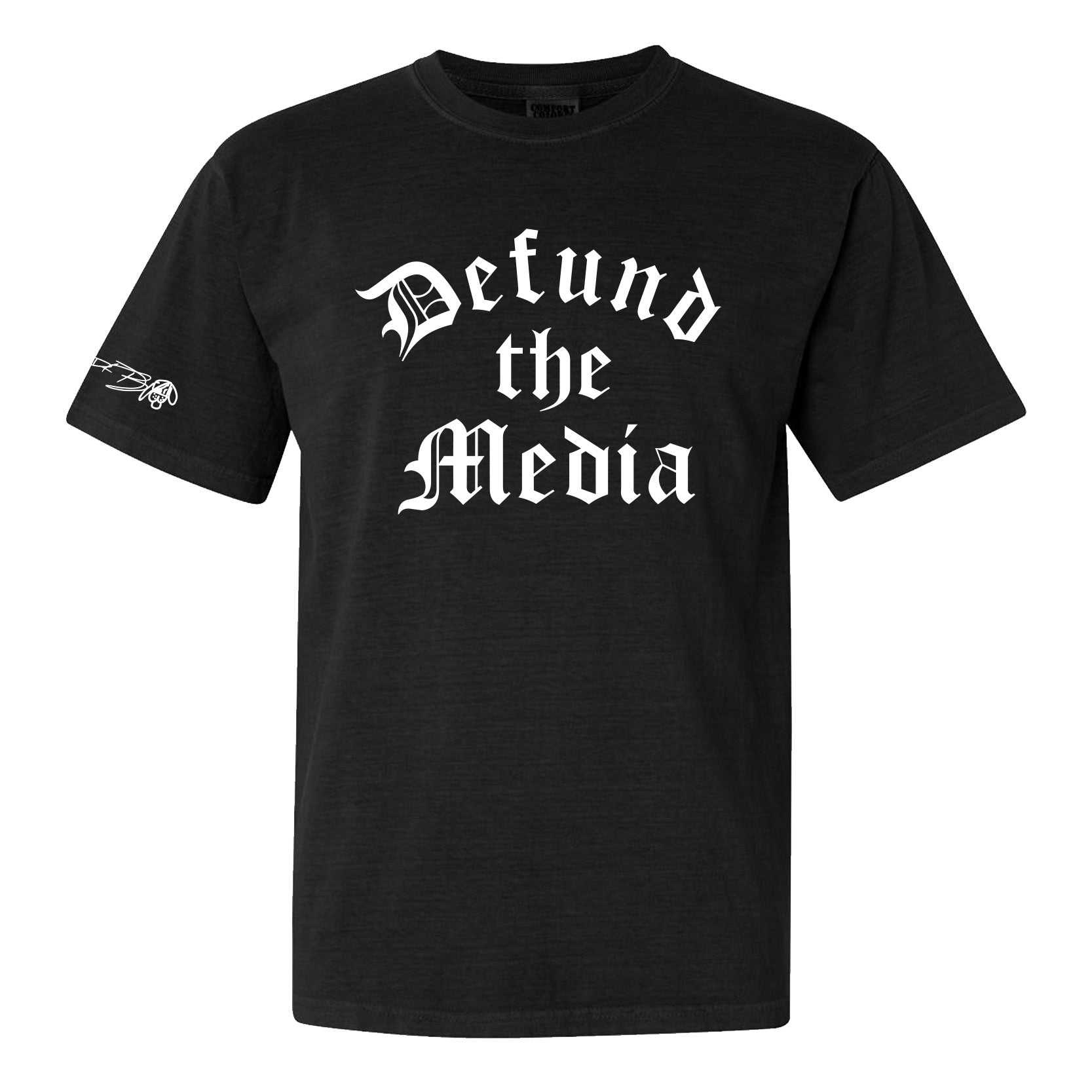 Defund the Media Tee-T-Shirts-Barstool Sports-Black-S-Barstool Sports