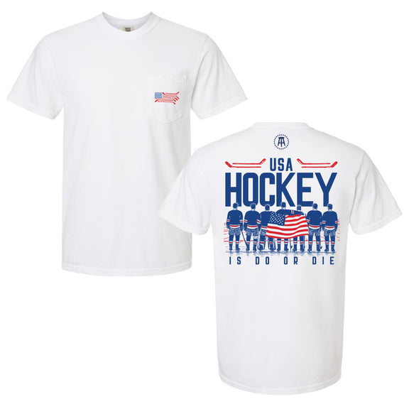 America Hockey Players Flag Pocket Tee-T-Shirts-Barstool Sports-White-S-Barstool Sports