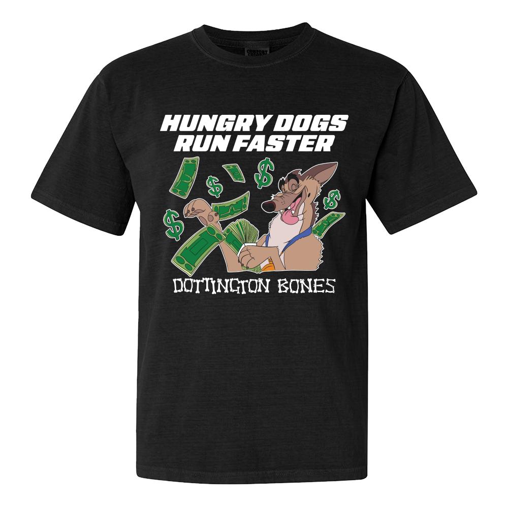 Hungry Dogs Run Faster Tee-T-Shirts-Pardon My Take-Black-S-Barstool Sports