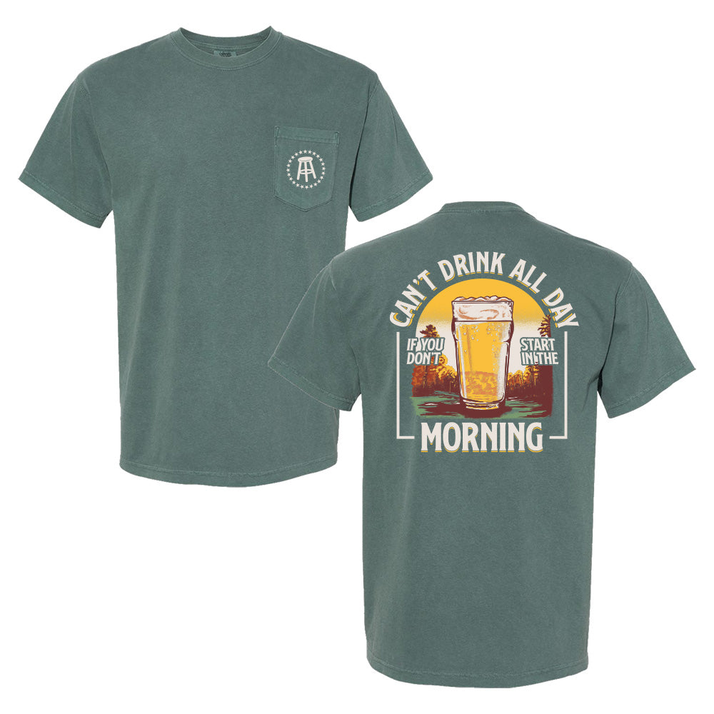 Can't Drink All Day Fall Golf Pocket Tee
