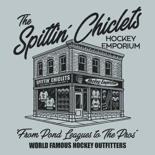 Spittin Chiclets Hockey Emporium Hoodie-Hoodies & Sweatshirts-Spittin Chiclets-Barstool Sports