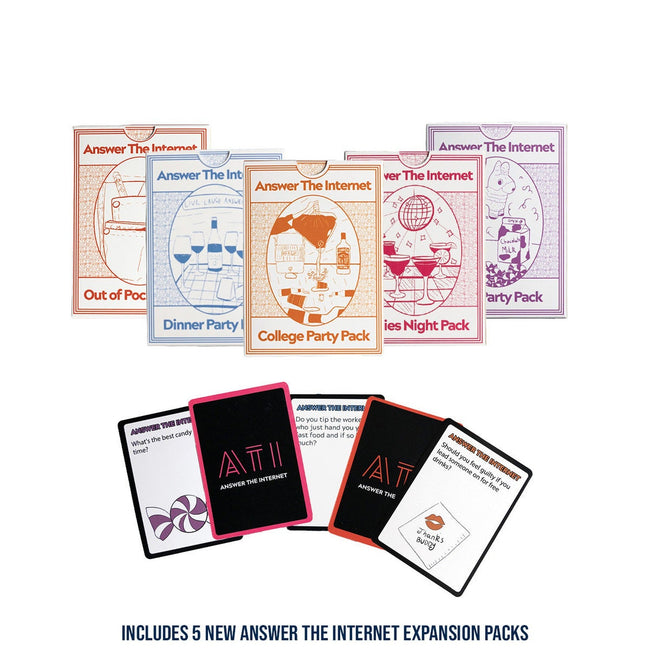 Answer The Internet Card Game + Expansion Pack Set-Bundles-KFC Radio-Barstool Sports