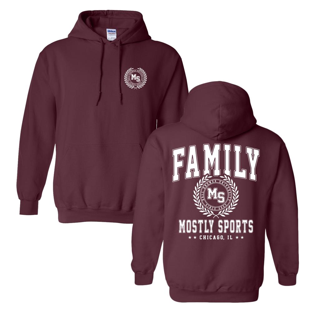 Family Collegiate Hoodie-Hoodies & Sweatshirts-Mostly Sports-Maroon-S-Barstool Sports