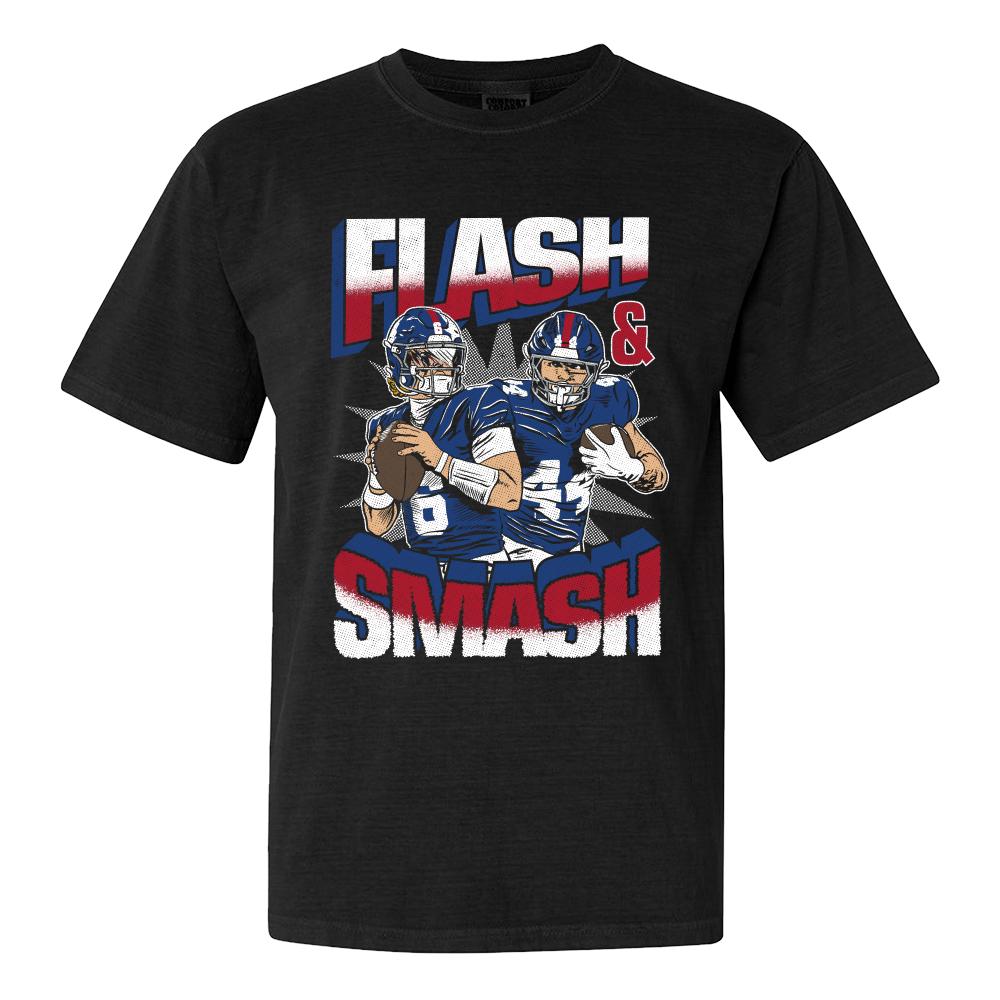 Flash and Smash Tee-T-Shirts-Barstool Sports-Black-S-Barstool Sports