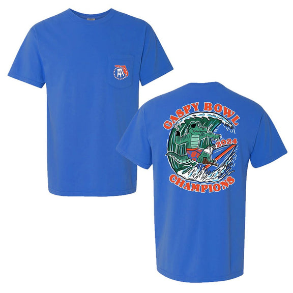 Florida Bowl Champs Pocket Tee-T-Shirts-Barstool U-Blue-S-Barstool Sports