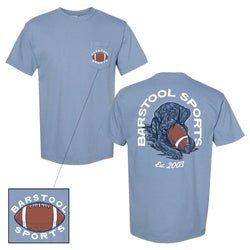 Barstool Football Dog Tee-T-Shirts-Barstool Sports-Light Blue-S-Barstool Sports