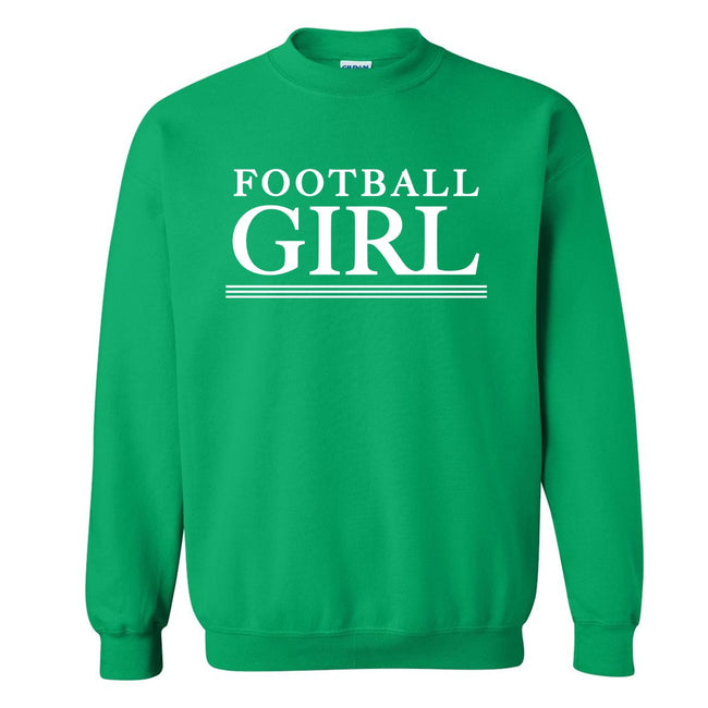 Football Girl Crewneck-Crewnecks-Pardon My Take-Green-S-Barstool Sports