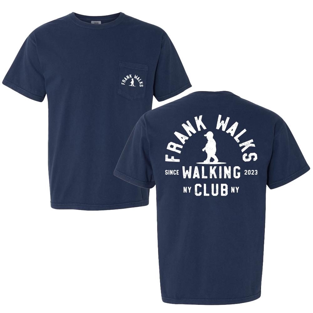 Frank Walks Club Pocket Tee-T-Shirts-Barstool Sports-Navy-S-Barstool Sports