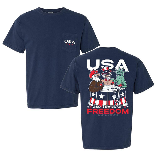 250 Years of Freedom Pocket Tee-T-Shirts-Barstool Sports-Barstool Sports
