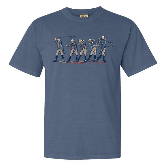 GW Golf Swing Tee-T-Shirts-Fore Play-Blue-S-Barstool Sports