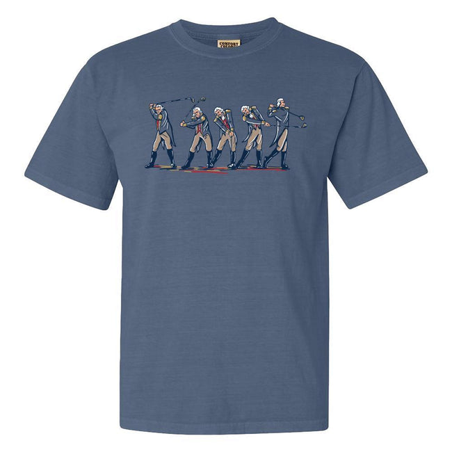GW Golf Swing Tee-T-Shirts-Fore Play-Blue-S-Barstool Sports