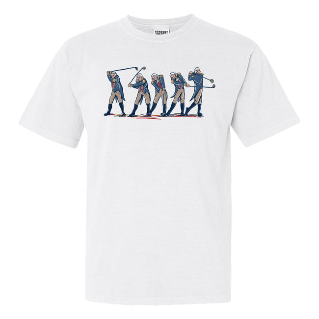 GW Golf Swing Tee-T-Shirts-Fore Play-White-S-Barstool Sports