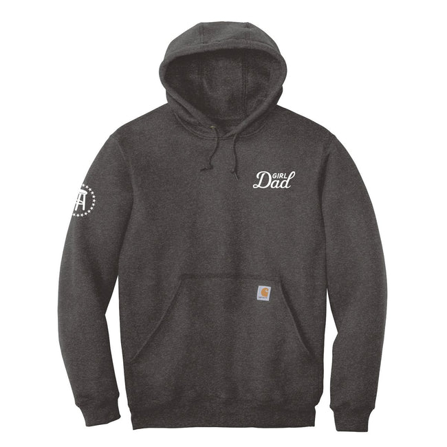 Girl Dad Embroidered Premium Hoodie-Hoodies & Sweatshirts-Bussin With The Boys-Grey-S-Barstool Sports