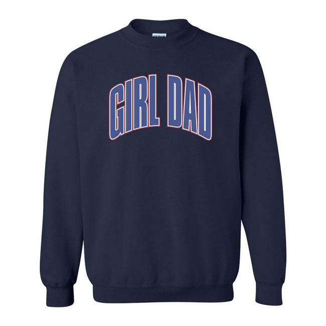 Girl Dad Arch Crewneck-Crewnecks-Bussin With The Boys-Navy-S-Barstool Sports