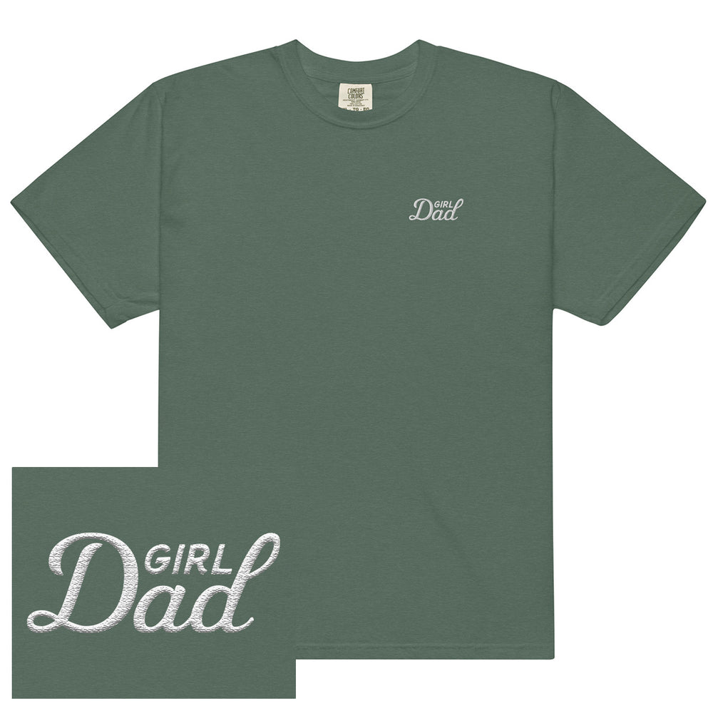 Girl Dad Embroidered Tee-T-Shirts-Bussin With The Boys-Blue Spruce-S-Barstool Sports