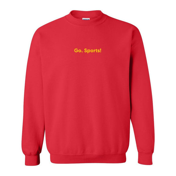 Go Sports Crewneck-Crewnecks-It Girl-Red-S-Barstool Sports