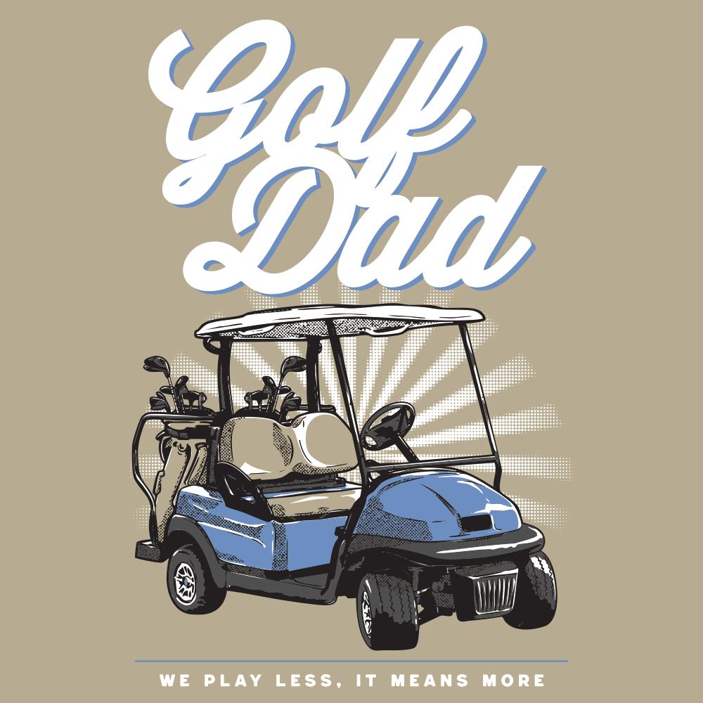Golf Dad Golf Cart Pocket Tee-T-Shirts-Fore Play-Barstool Sports