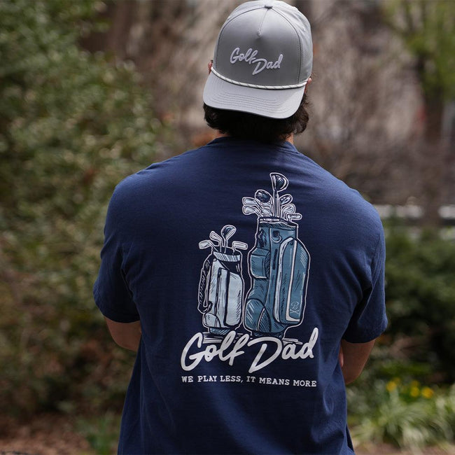 Golf Dad Bags Pocket Tee-T-Shirts-Fore Play-Barstool Sports
