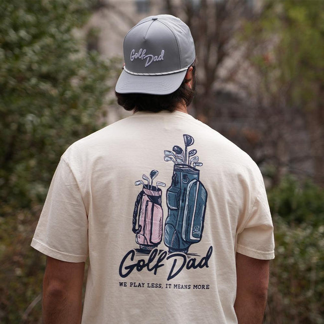 Golf Dad Bags Pocket Tee-T-Shirts-Fore Play-Barstool Sports