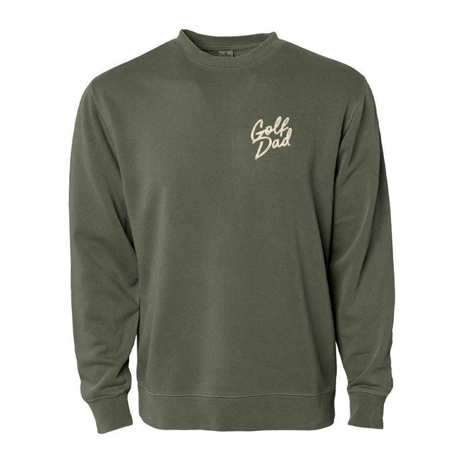 Golf Dad Embroidered Crewneck-Crewnecks-Fore Play-Green-S-Barstool Sports