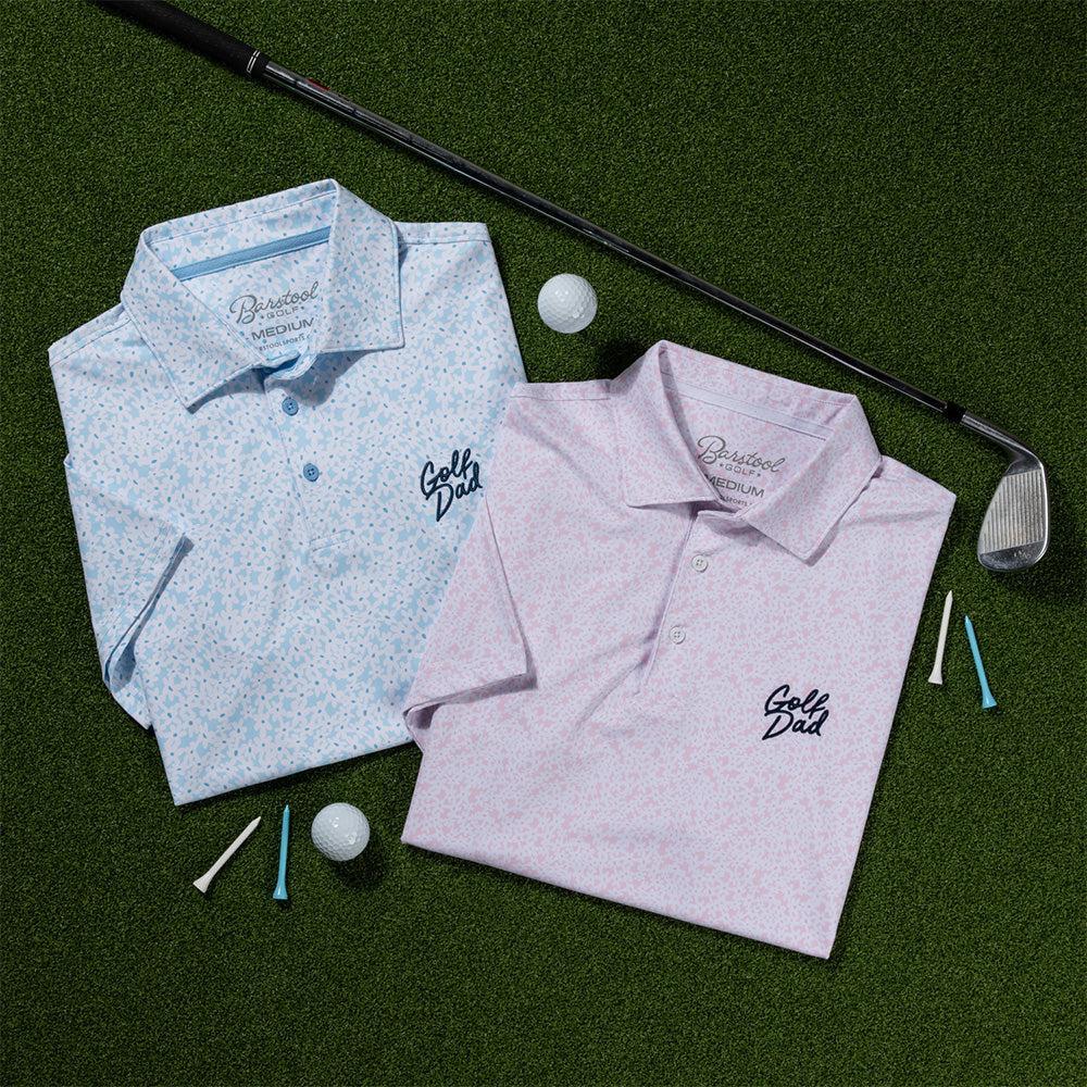 Golf Dad Printed Polo-Polos-Fore Play-Barstool Sports