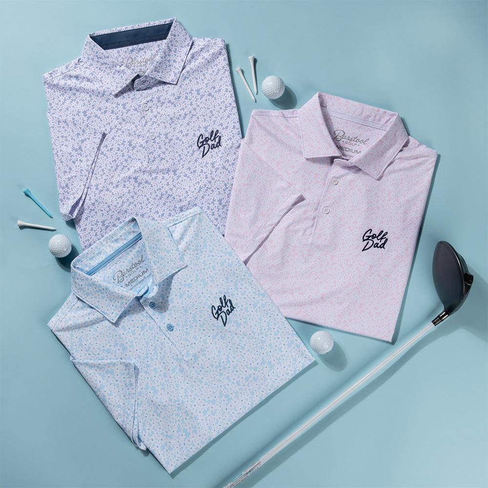 Golf Dad Printed Polo-Polos-Fore Play-Barstool Sports
