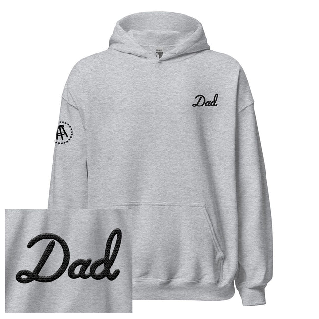 Dad Embroidered Hoodie-Hoodies & Sweatshirts-Bussin With The Boys-Grey-S-Barstool Sports