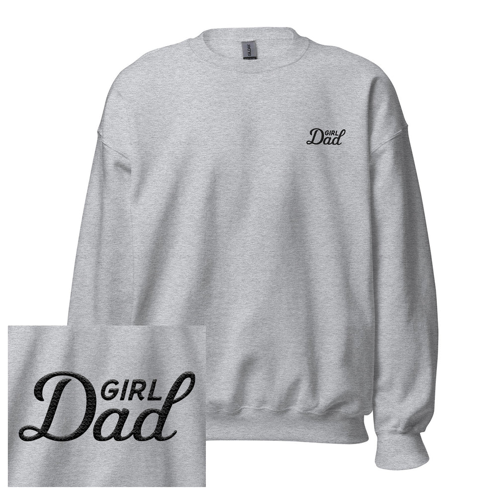 Girl Dad Embroidered Crewneck-Crewnecks-Bussin With The Boys-Grey-S-Barstool Sports