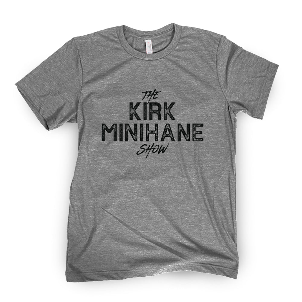 The Kirk Minihane Show Tee-T-Shirts-The Kirk Minihane Show-Grey-S-Barstool Sports