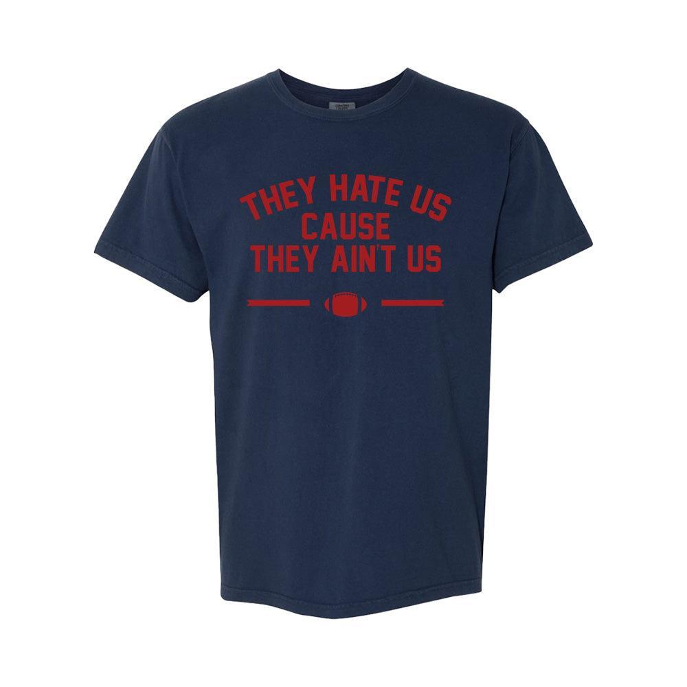 They Hate Us Tee-T-Shirts-Barstool Sports-Navy-S-Barstool Sports