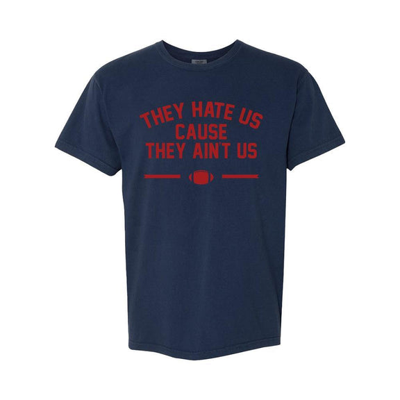 They Hate Us Tee-T-Shirts-Barstool Sports-Navy-S-Barstool Sports