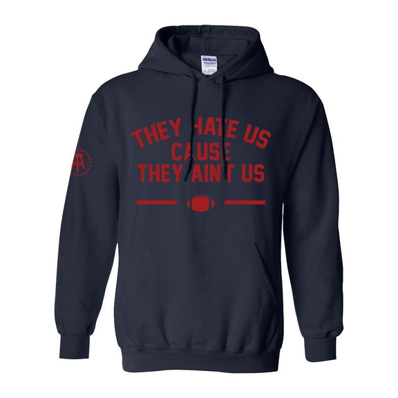 They Hate Us Hoodie-Hoodies & Sweatshirts-Barstool Sports-Navy-S-Barstool Sports