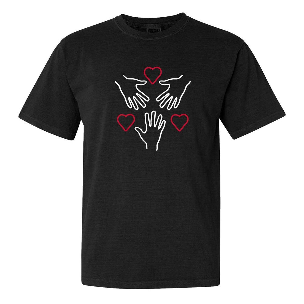 Heart & Hands Tee-T-Shirts-KFC Radio-Black-S-Barstool Sports