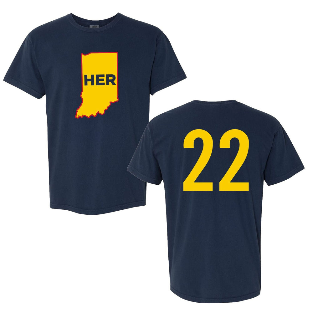 Her IND II Tee-T-Shirts-Barstool Sports-Navy-S-Barstool Sports