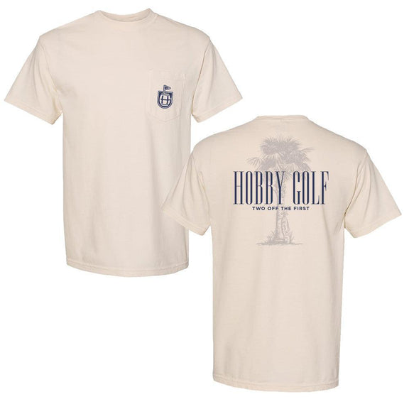 The Hobby Palmetto Pocket Tee-T-Shirts-The Hobby-Ivory-S-Barstool Sports
