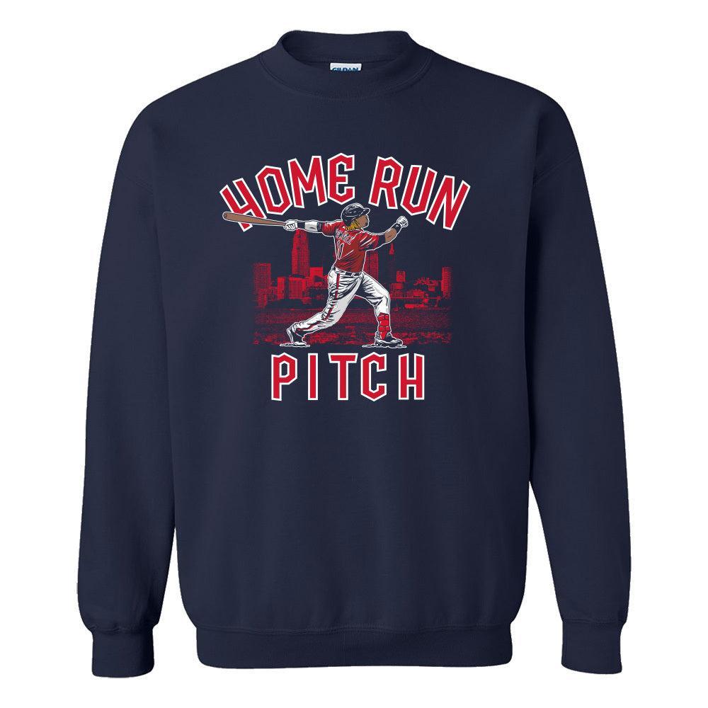 Home Run Pitch City Crewneck-Crewnecks-Barstool Sports-Navy-S-Barstool Sports