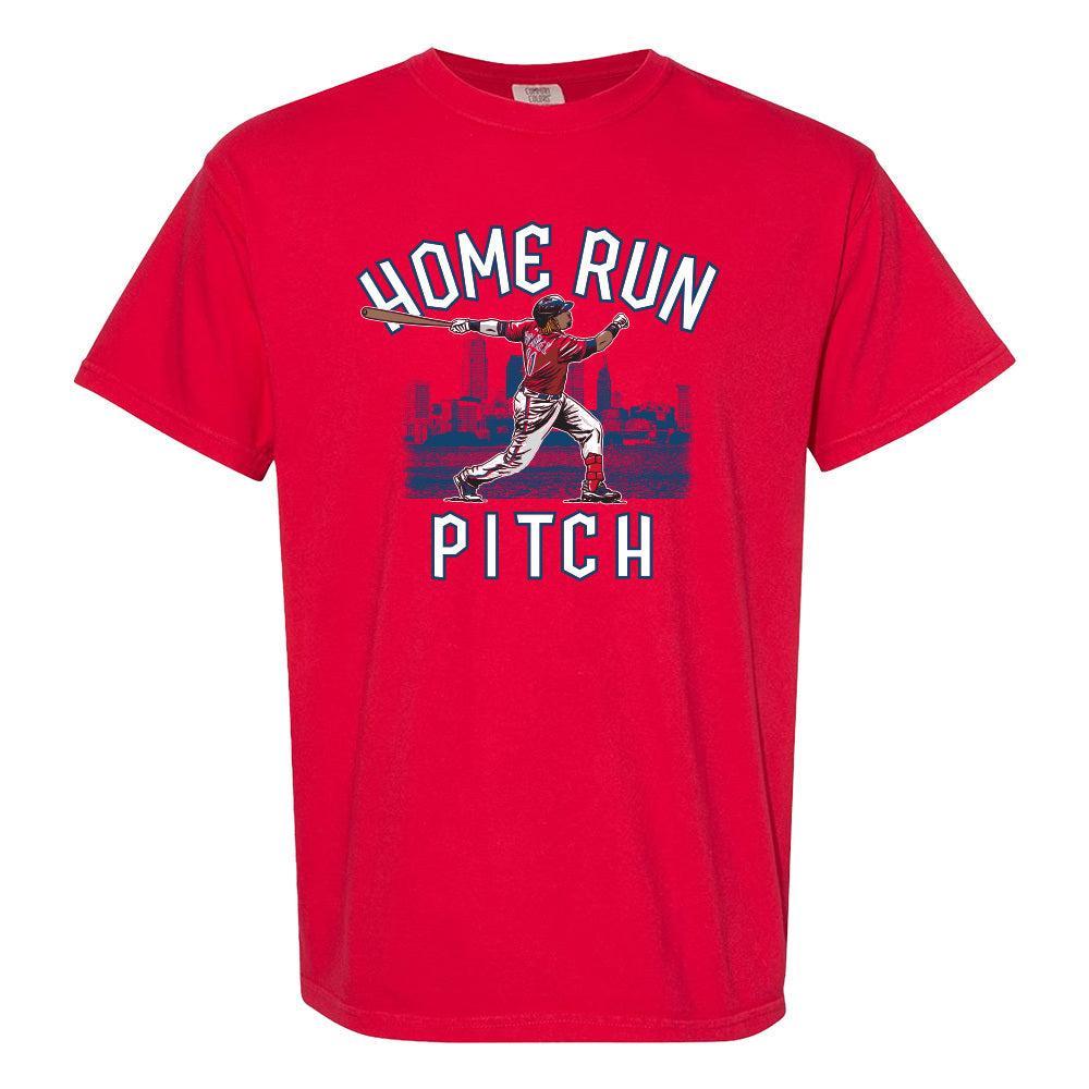 Home Run Pitch City Tee-T-Shirts-Barstool Sports-Red-S-Barstool Sports