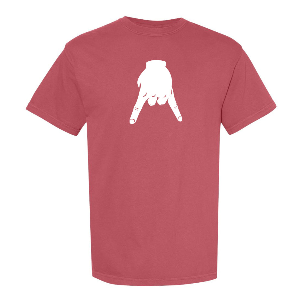 Horns Down Tee-T-Shirts-Barstool U-Red-S-Barstool Sports