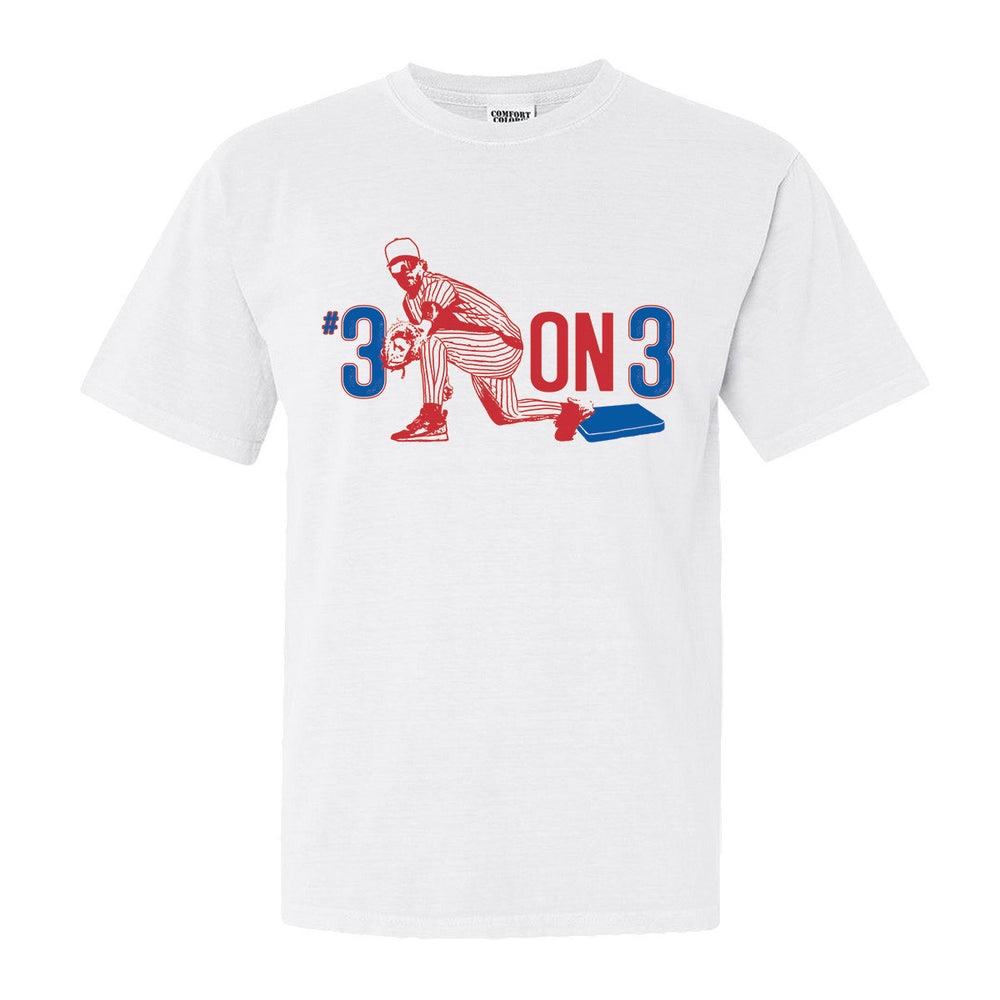 #3 on 3 Tee-T-Shirts-Barstool Sports-White-S-Barstool Sports