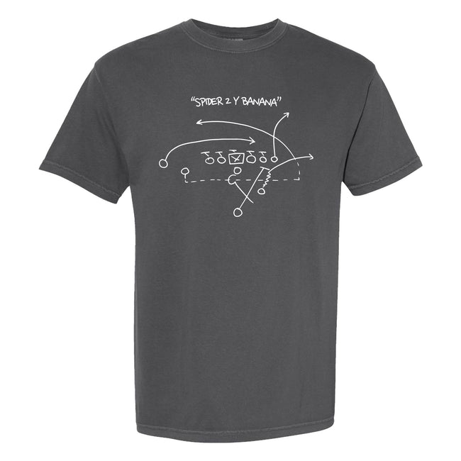 Spider 2 Y Banana Play Tee-T-Shirts-Coach Gruden-Grey-S-Barstool Sports