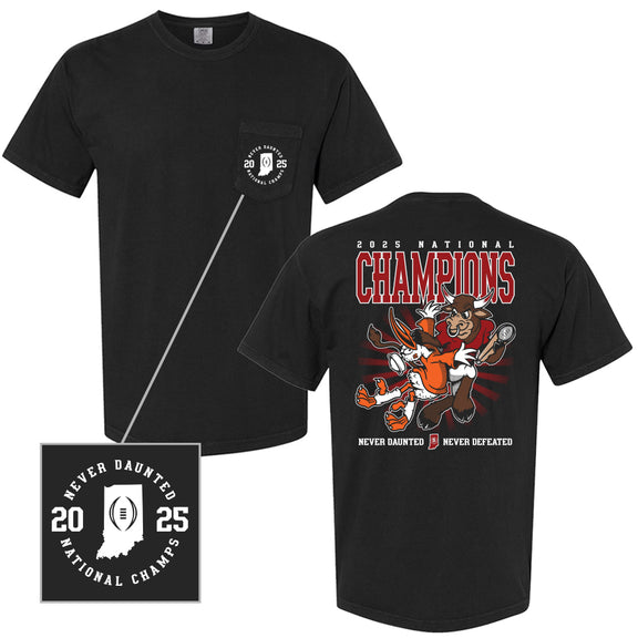 IN Never Defeated Pocket Tee-T-Shirts-Barstool U-Barstool Sports