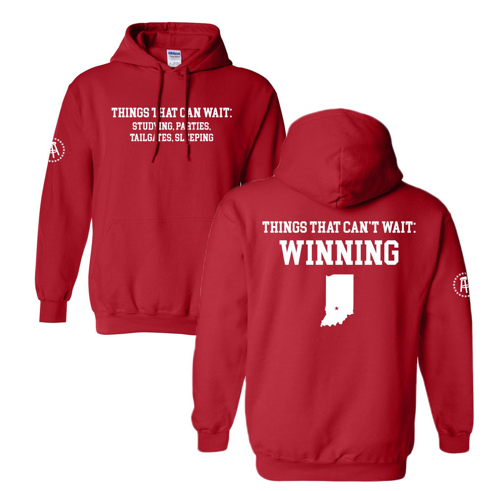 Winning Can't Wait Hoodie-Hoodies & Sweatshirts-Barstool U-Red-S-Barstool Sports